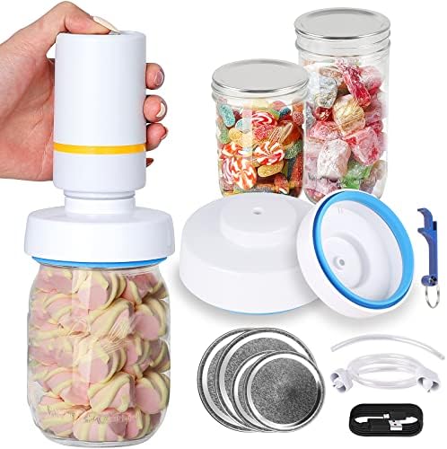 Mason Jar Vacuum Sealer Kit for Extend Storage 10-Piece Set