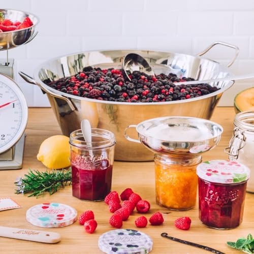 Le Parfait French Faceted Jam Jars Clear Canning Jars