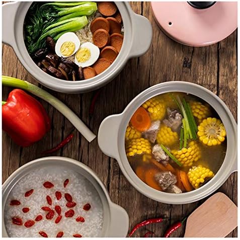 SISWIM 4L Stockpot with Non-Slip Base and Pink Lid
