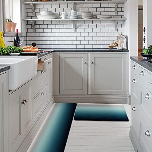 Capturing Gradient Stripes Soft Non-Slip Kitchen Mat for Kitchen Bathroom