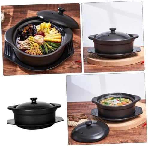 Ceramic Casserole Pot-StemlessHeat-ResistantQuick-WarmingStylish Design