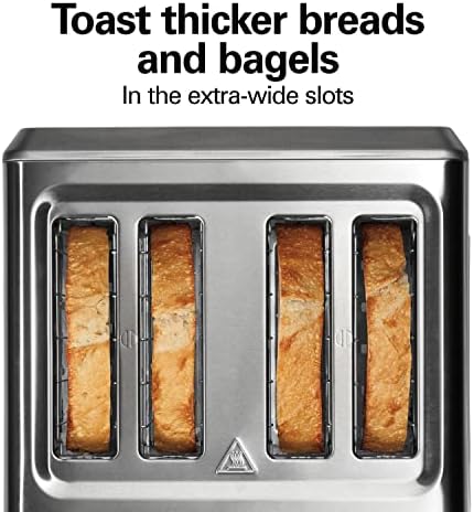 Hamilton Beach 4-Slice ToasterExtra-Wide SlotsDelicious Cheesy Slices