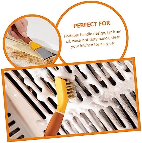 Healeved Bathroom Scrub Brush - Convenient stainless steel scrub brush for home cleaning