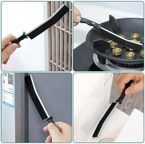 Hard Bristle Crevice Cleaning Brush for Kitchen Bathroom Window Multifunctional Gradient