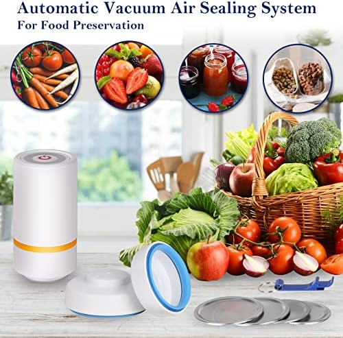 Mason Jar Vacuum Sealer Kit for Extend Storage 10-Piece Set