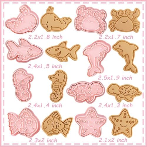 Lutoku Mini Animal Cookie Cutters Set