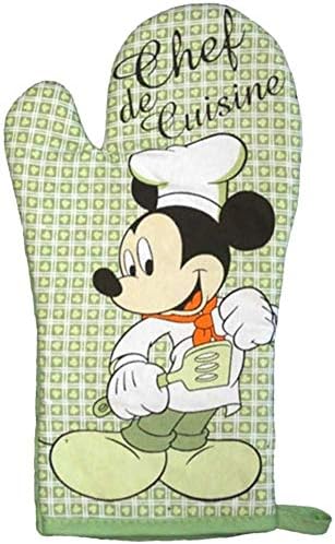 Disney Kids Oven Mitt Pot Holder Set Mickey Mouse Green
