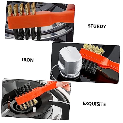 PartyKindom 2 Pcs Copper Wire Brush for Cooktop and Kitchen Cleaning