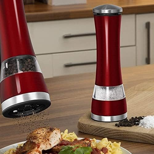 Stainless Steel Salt Pepper Mill Set with Precision Mechanism