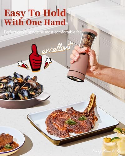 Stainless Steel Salt Pepper Grinder Set