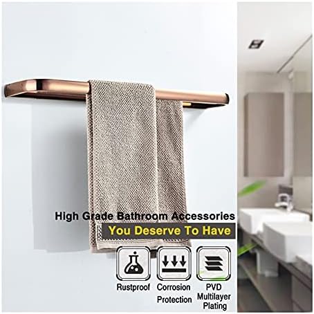 Towel Rail for Bathroom Rose Gold Wall-Mounted Towel Holder 57cm