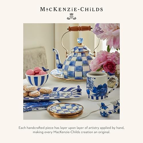 MACKENZIE-CHILDS Blue and White Paper Towel Holder