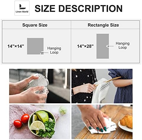 Stunning 14x28 inch Linen Kitchen Towels