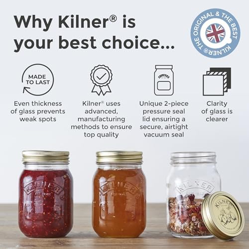 Kilner Preserve Screw Bands seal protect