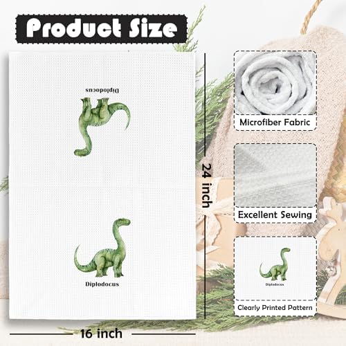 Dinosaur Dish Towels for Kids Perfect for Kitchen Nursery