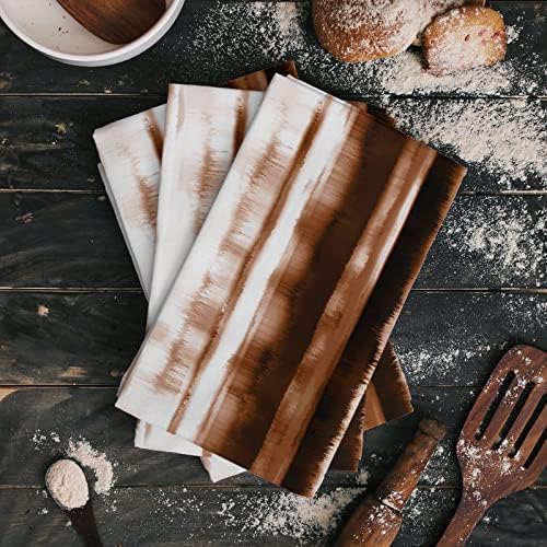Stunning Abstract Geometric Stripes in Vintage Brown