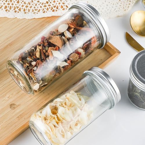 6-Pack Mason Jars for Preserving Cooking Serving