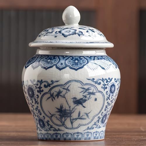 9oz Porcelain Canister Elegant Chinese Design