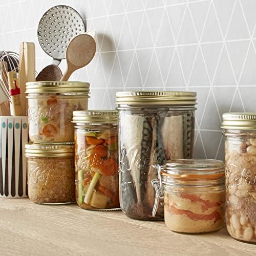 Le Parfait Family 4-Piece Canning Jars with Airtight Sealing System