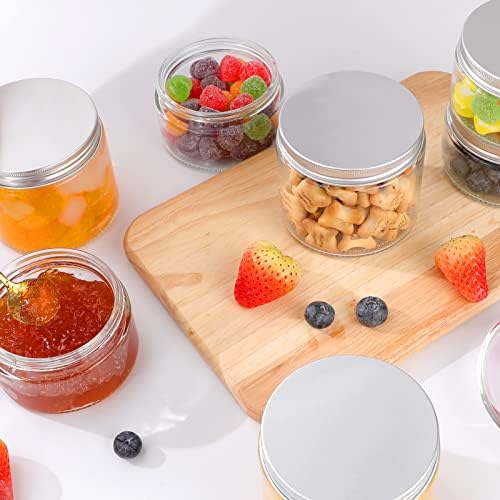 Mini Mason Jars 6-Pack Sealed Lids and Labels for DIY