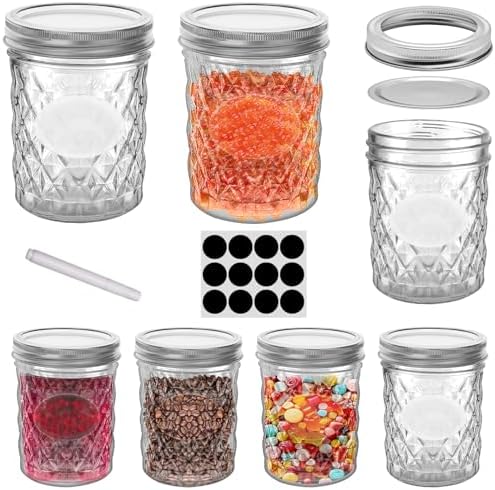 Precise High-Quality 16 oz Mason Jars Set