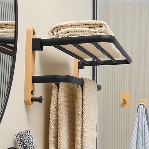 FOLDABLE towel rack with bars for the bathroom