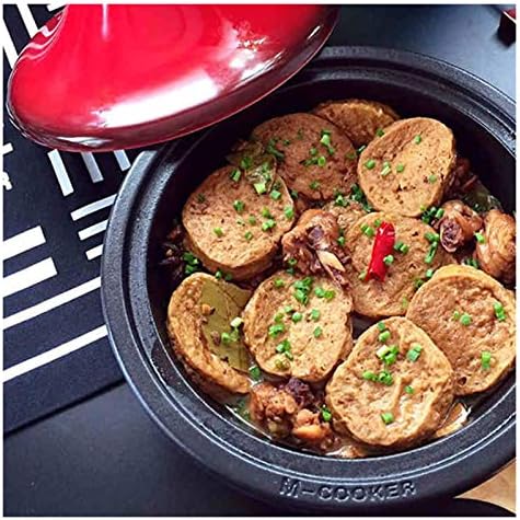 SISWIM Rojo Cast Iron Braising Pot Perfect for Cooking and Braising