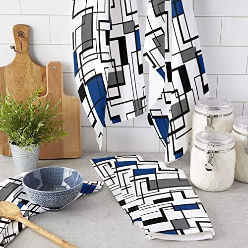 Double Geometric Kitchen Towels
