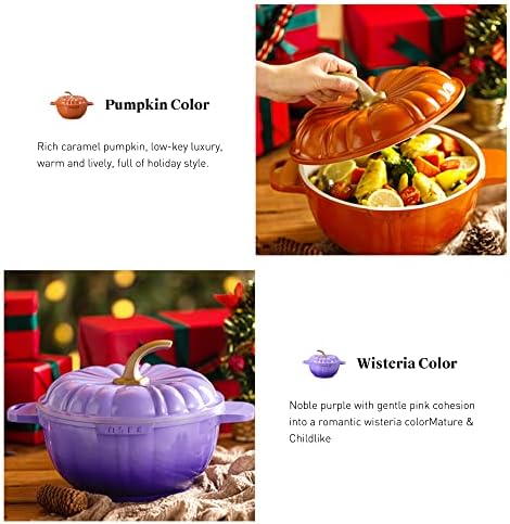 Whimsical Nonstick Pumpkin Soup Pot Halloween gift for professionals and home cooks