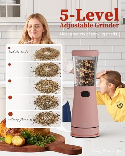 Stainless Steel Salt Pepper Grinder Set
