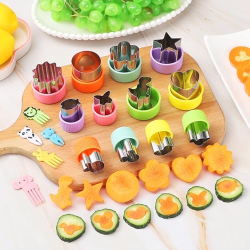 24-Piece Vegetable Cutter Shapes Set for Kids