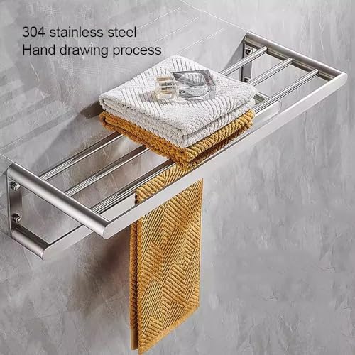 ANNBK A Stainless Steel Towel Hanger Black 60CM