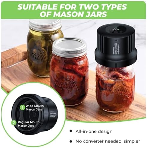 YANOY Electric Mason Jar Sealer Kit