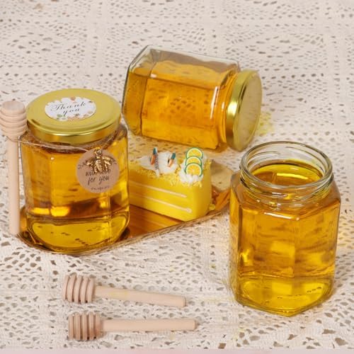 9 Oz Glass Honey Jars Delight