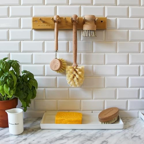 Ergonomic All-Natural Dish Brush Say Goodbye to Mess