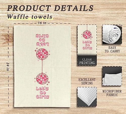 Dwept Pink Kitchen Towels
