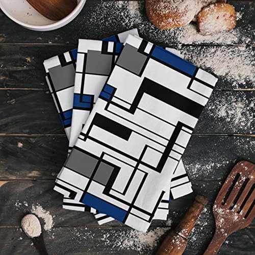 Double Geometric Kitchen Towels