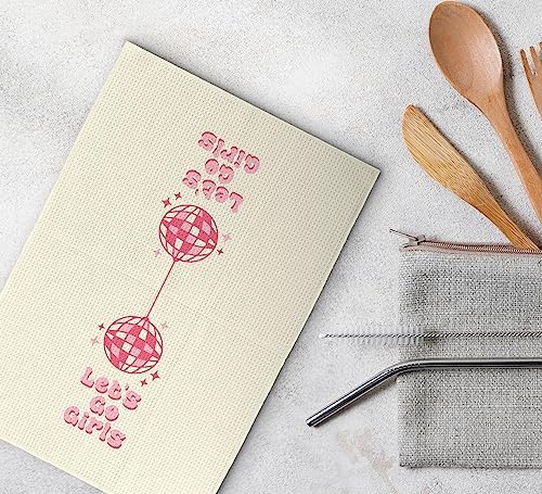 Dwept Pink Kitchen Towels